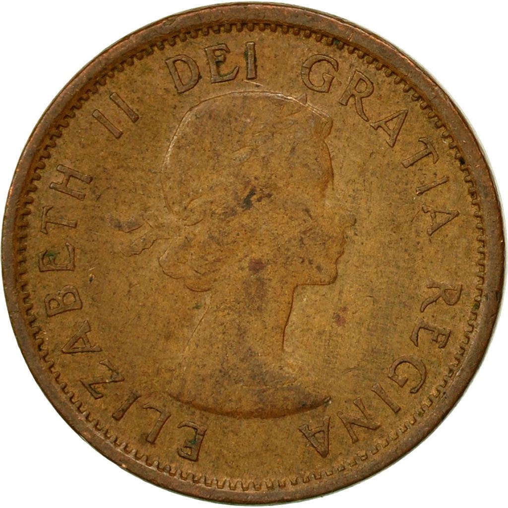 Canada Coin Canadian 1 Cent | Queen Elizabeth II | Maple Leaf | KM49 | 1953 - 1964