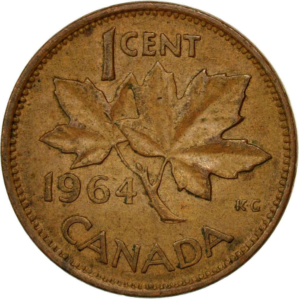 Canada Coin Canadian 1 Cent | Queen Elizabeth II | Maple Leaf | KM49 | 1953 - 1964