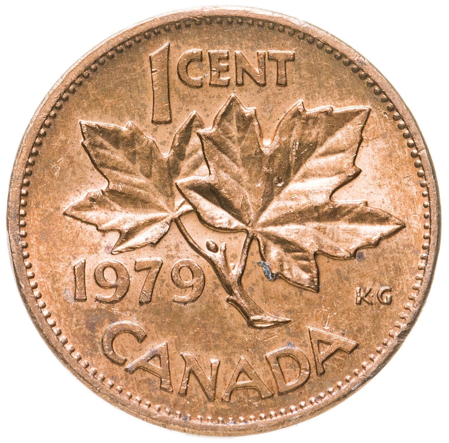 Canada Coin Canadian 1 Cent | Queen Elizabeth II | Maple Leaf | KM59 | 1965 - 1979