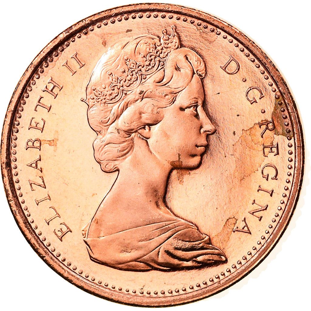 Canada Coin Canadian 1 Cent | Queen Elizabeth II | Rock Dove | KM65 | 1967