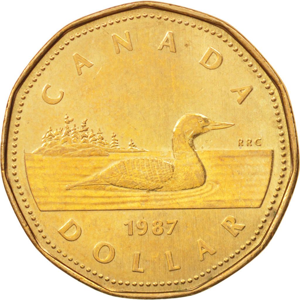 Canada Coin Canadian 1 Dollar | Elizabeth II | Loon | KM157 | 1987 - 1989