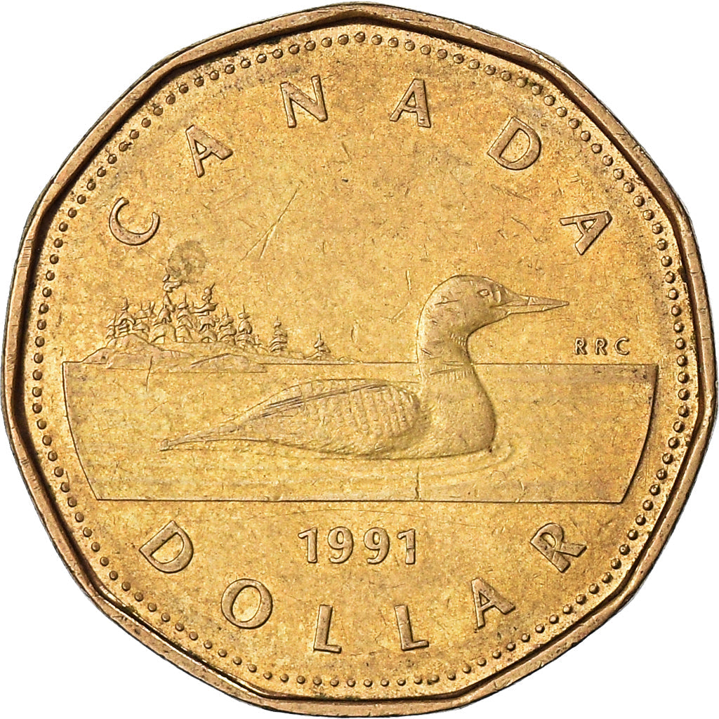 Canada Coin Canadian 1 Dollar | Elizabeth II | Loon | KM186 | 1990 - 2003