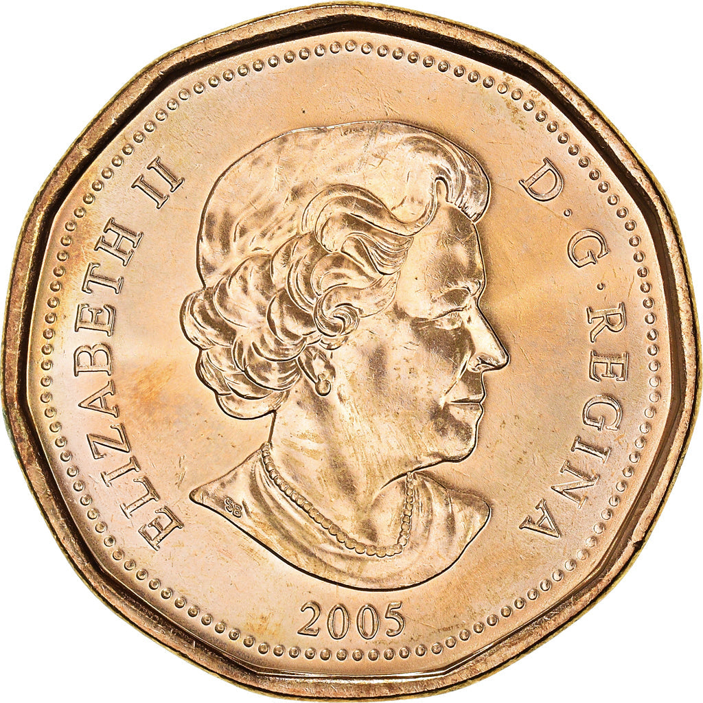 Canada Coin Canadian 1 Dollar | Queen Elizabeth II | Terrance Stanley Fox | KM552 | 2005