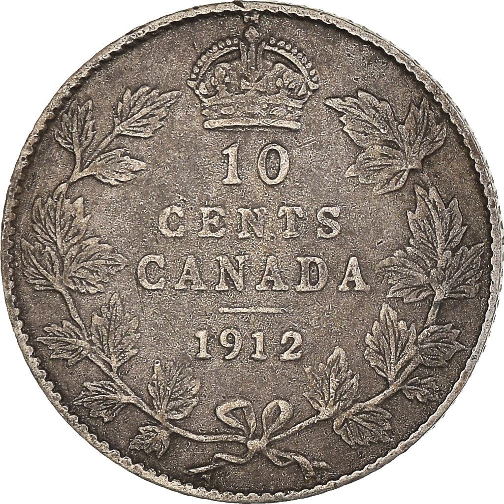 Canada Coin Canadian 10 Cents | King George V | Crown | KM23 | 1912 - 1919