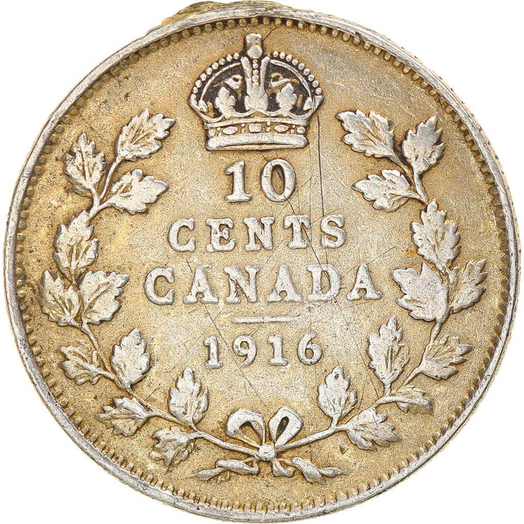 Canada Coin Canadian 10 Cents | King George V | Crown | KM23 | 1912 - 1919