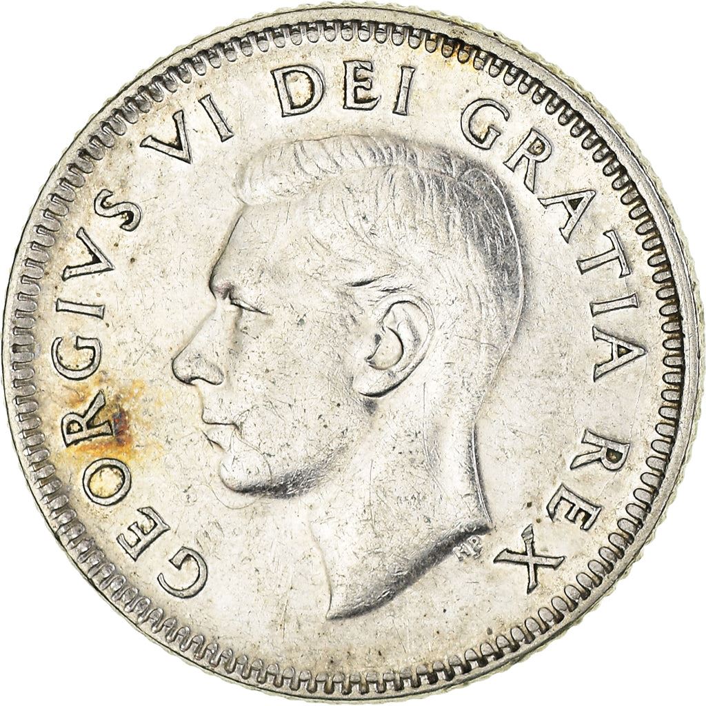 Canada Coin Canadian 10 Cents | King George VI | Bluenose Racing Ship | KM43 | 1948 - 1952