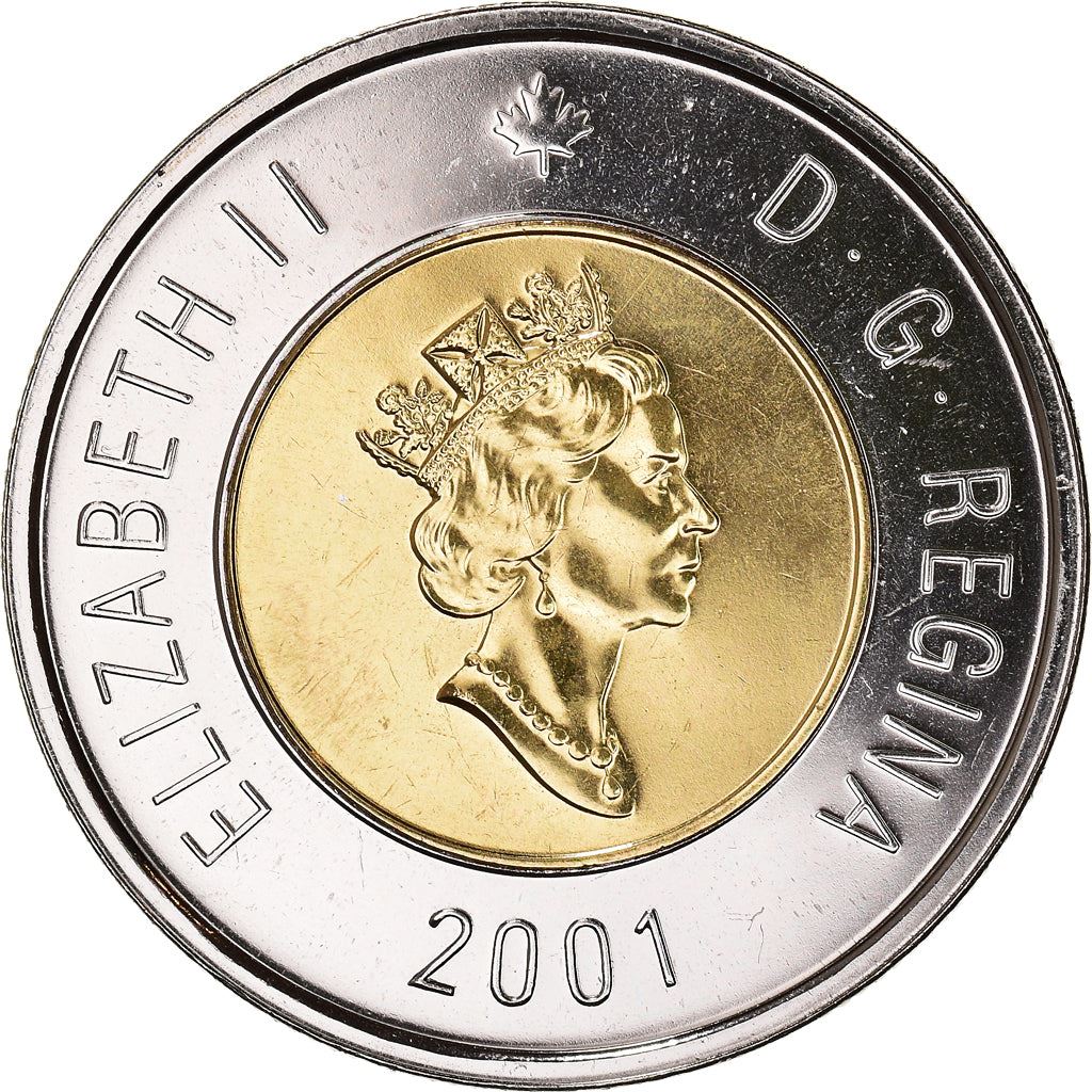 Canada Coin Canadian 2 Dollars | Queen Elizabeth II | Polar Bear | KM270 | 1996 - 2003