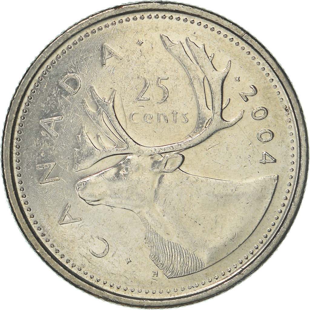 Canada Coin Canadian 25 Cents | Elizabeth II | Reindeer | KM493 | 2003 - 2021