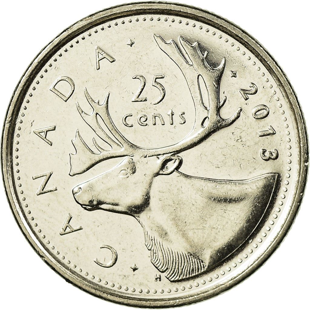 Canada Coin Canadian 25 Cents | Elizabeth II | Reindeer | KM493 | 2003 - 2021