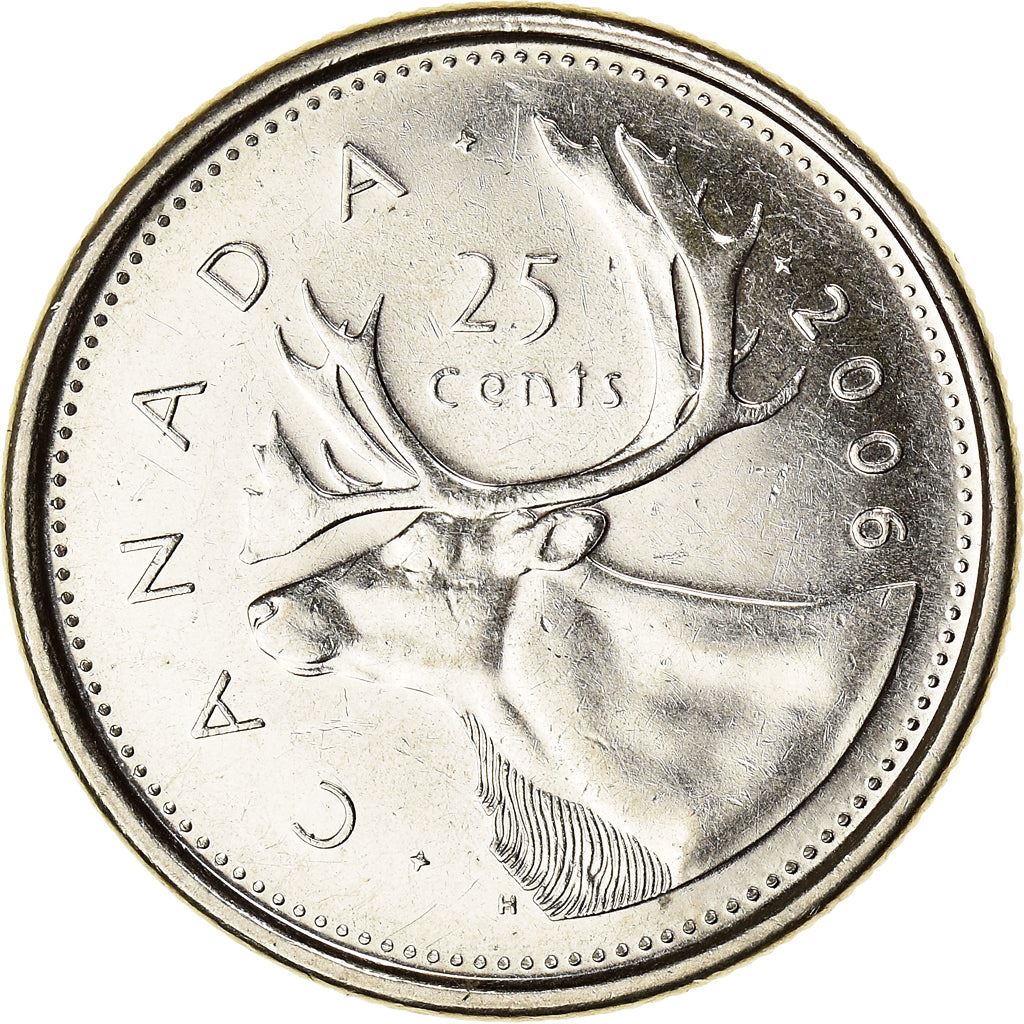 Canada Coin Canadian 25 Cents | Elizabeth II | Reindeer | KM493 | 2003 - 2021