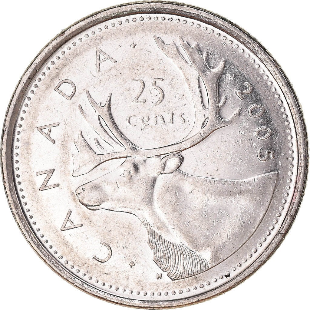 Canada Coin Canadian 25 Cents | Elizabeth II | Reindeer | KM493 | 2003 - 2021