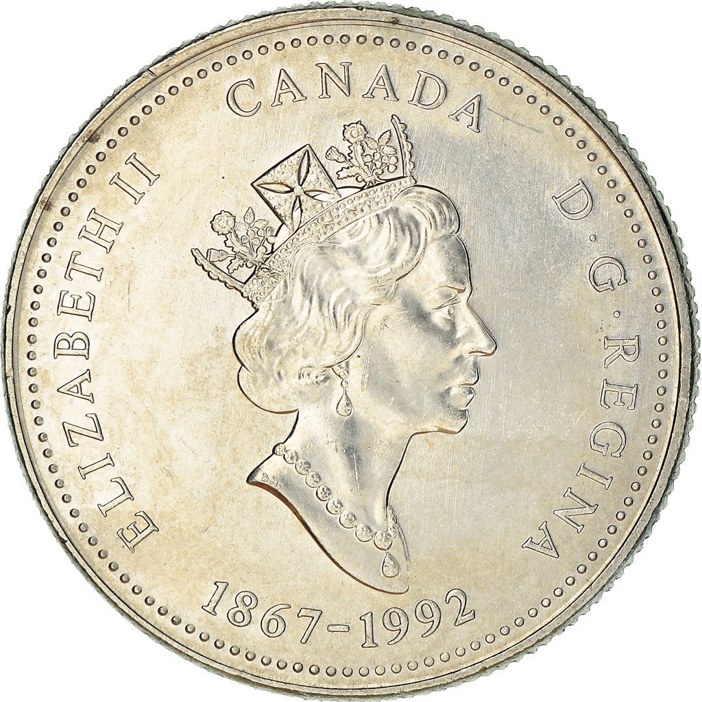 Canada Coin Canadian 25 Cents | Queen Elizabeth II | Hoodoos | Badlands | KM221 | 1992