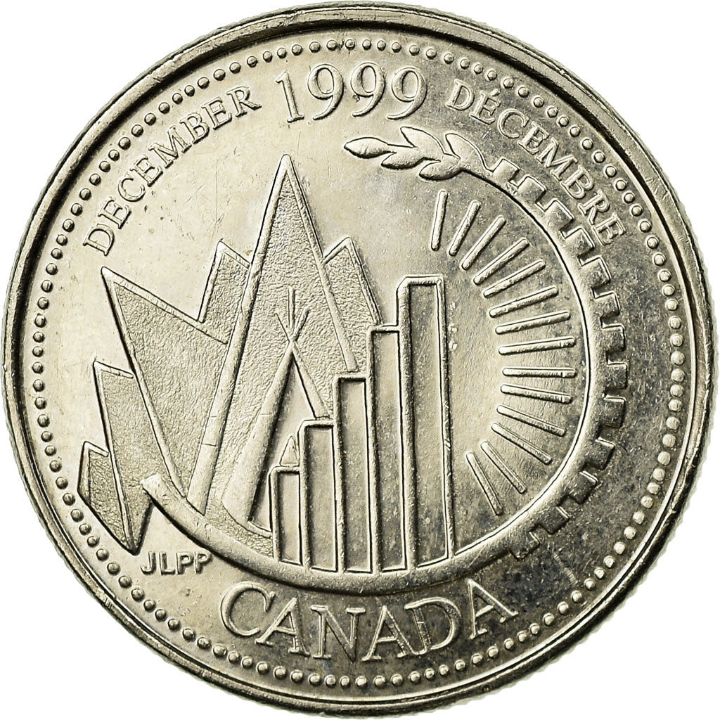 Canada Coin Canadian 25 Cents | Queen Elizabeth II | KM353 | 1999