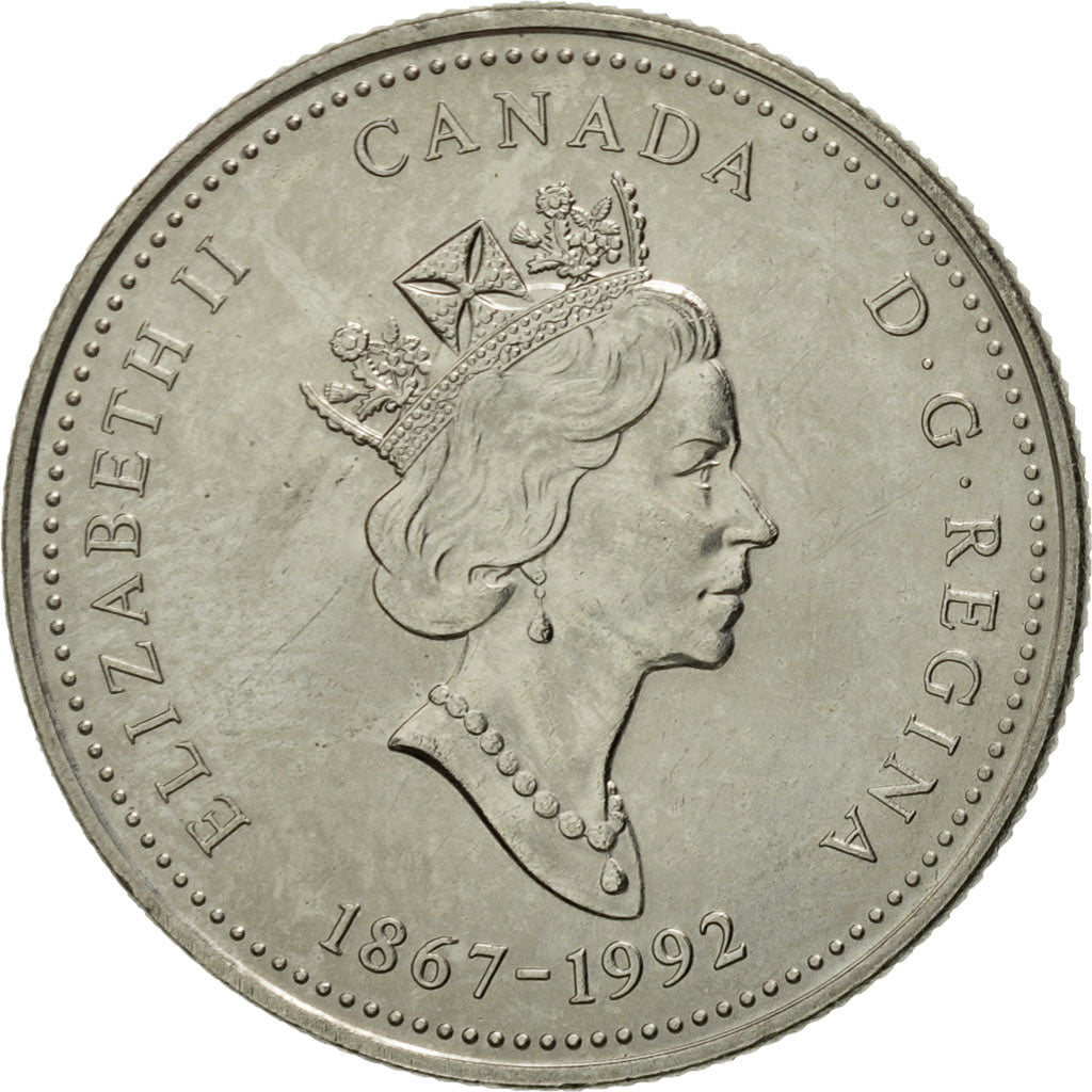 Canada Coin Canadian 25 Cents | Queen Elizabeth II | Lighthouse | Peggys Cove | New Scotia | KM231 | 1992