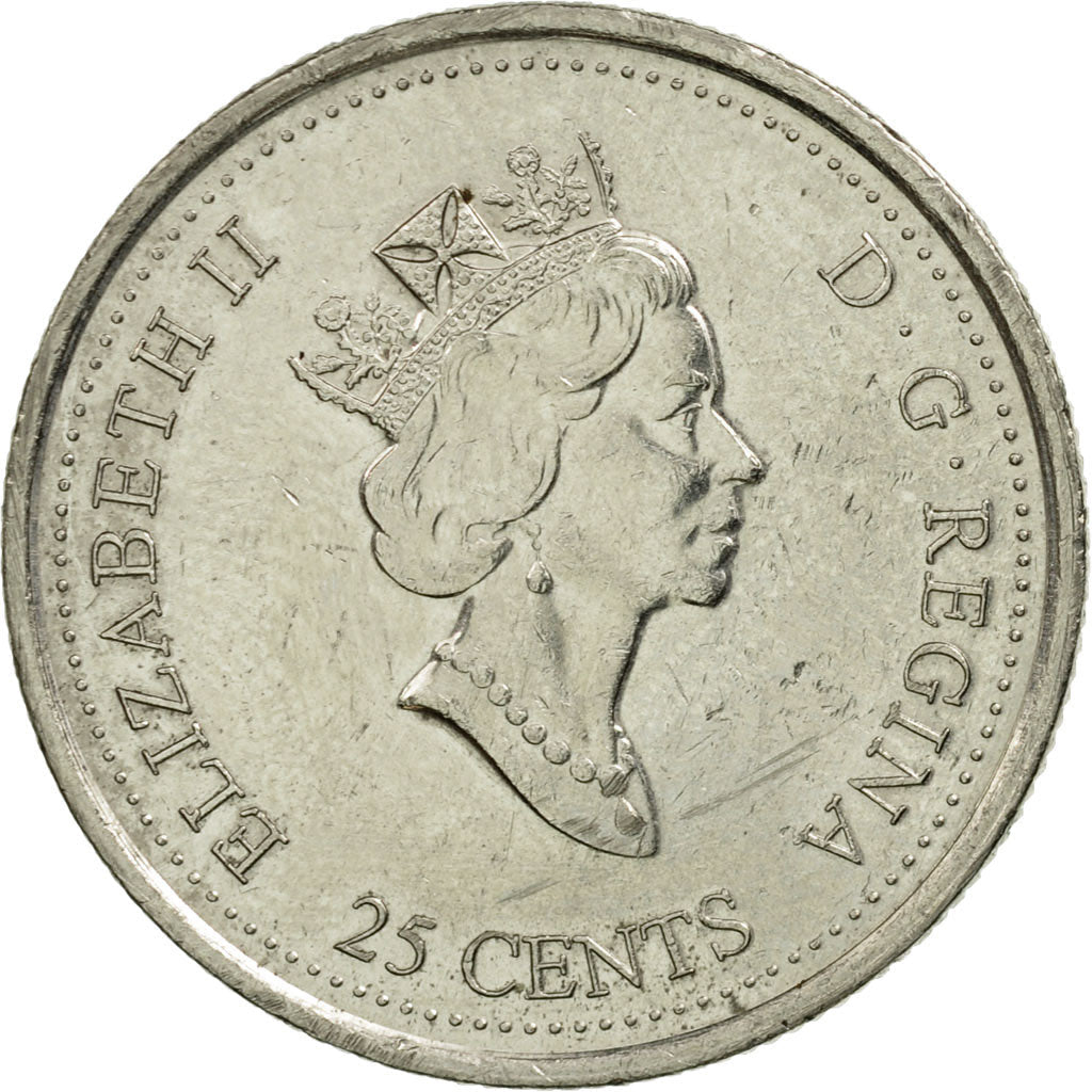 Canada Coin Canadian 25 Cents | Queen Elizabeth II | Maple Leaf | KM384.2 | 2000