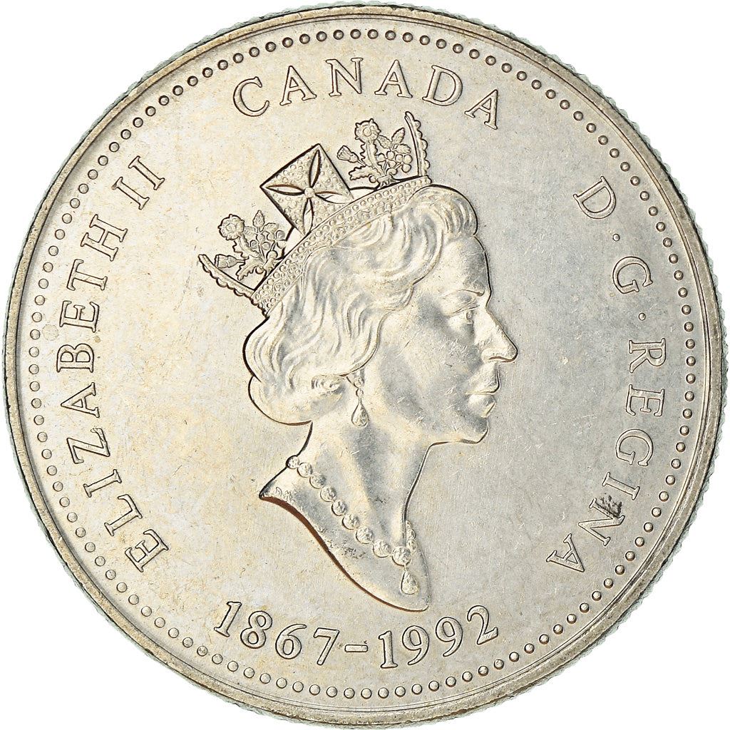 Canada Coin Canadian 25 Cents | Queen Elizabeth II | New Brunswick | KM203 | 1992