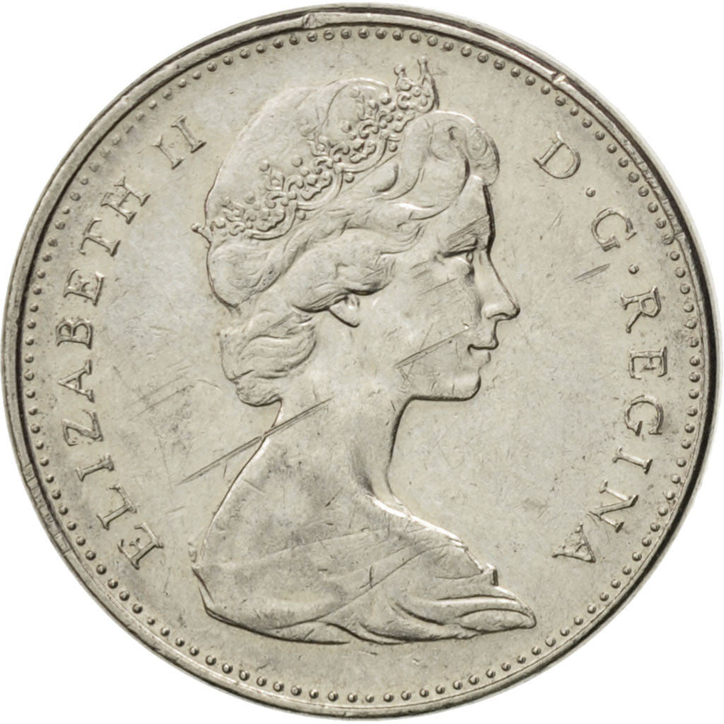 Canada Coin Canadian 5 Cents | Queen Elizabeth II | Beaver | Maple Leave | KM60.1 | 1965 - 1981