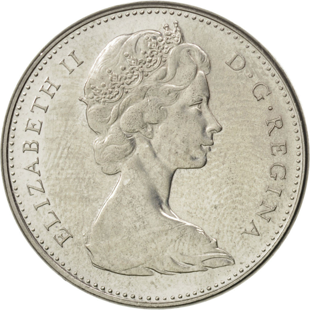 Canada Coin Canadian 5 Cents | Queen Elizabeth II | Rabbit | KM66 | 1967