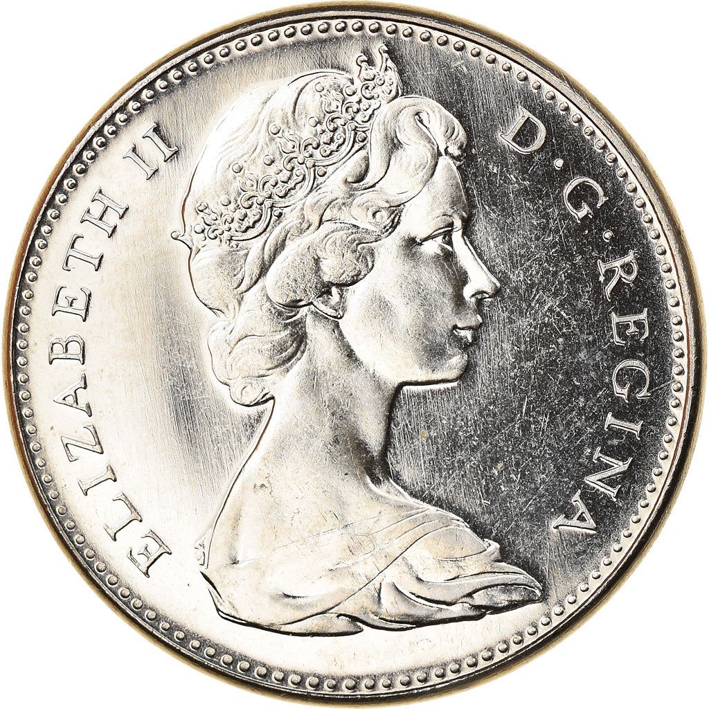 Canada Coin Canadian 5 Cents | Queen Elizabeth II | Rabbit | KM66 | 1967