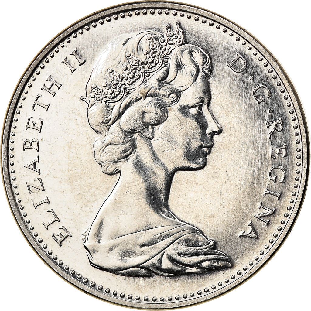 Canada Coin Canadian 5 Cents | Queen Elizabeth II | Rabbit | KM66 | 1967