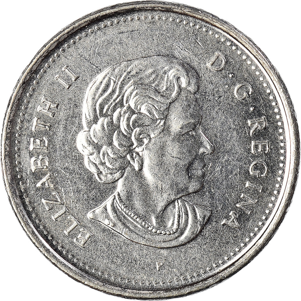 Canada Coin Canadian 5 Cents | Queen Elizabeth II | Victory Anniversary | Torch | KM627 | 2005