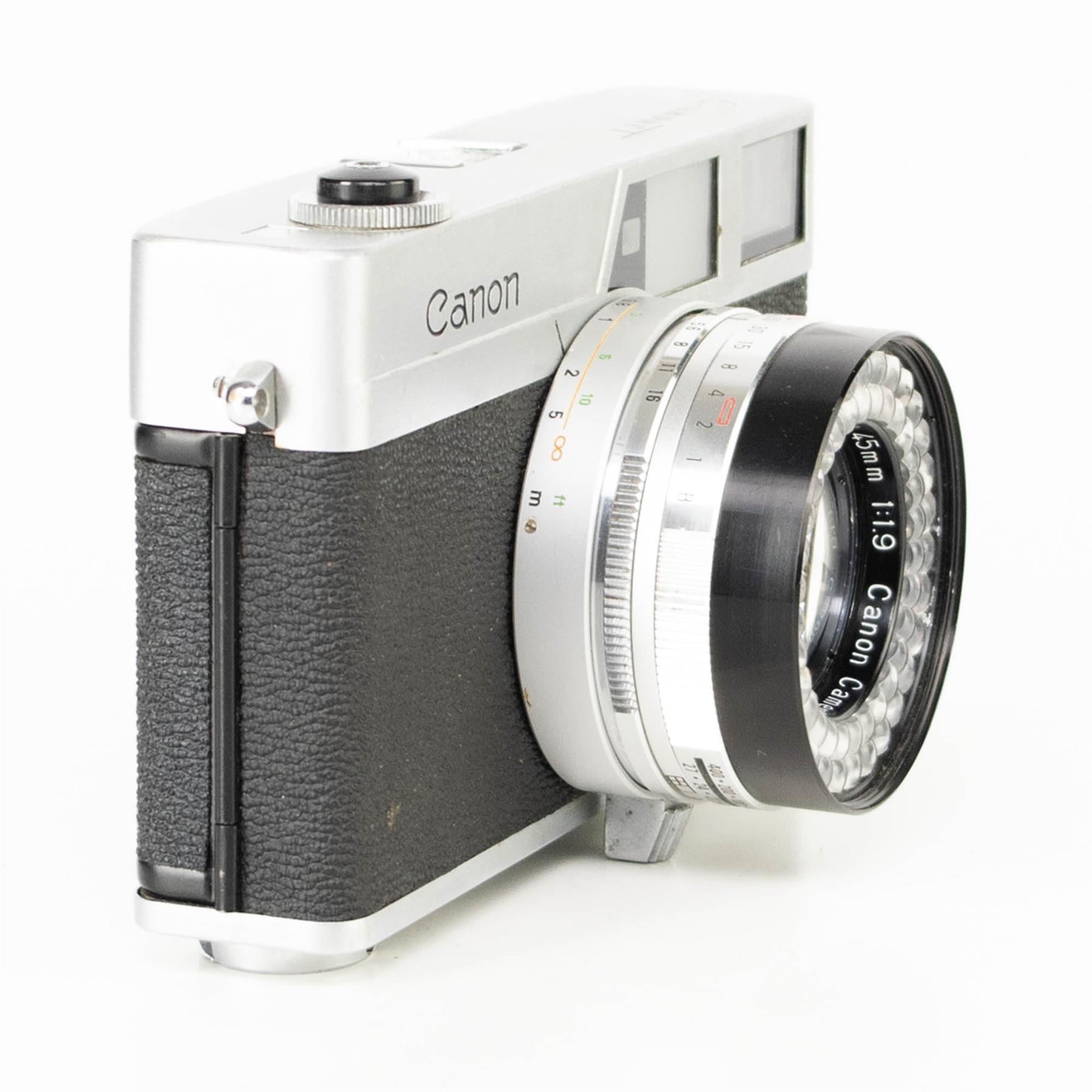 Canon Canonet Camera | SE 45mm f1.9 lens | White | Japan | 1961