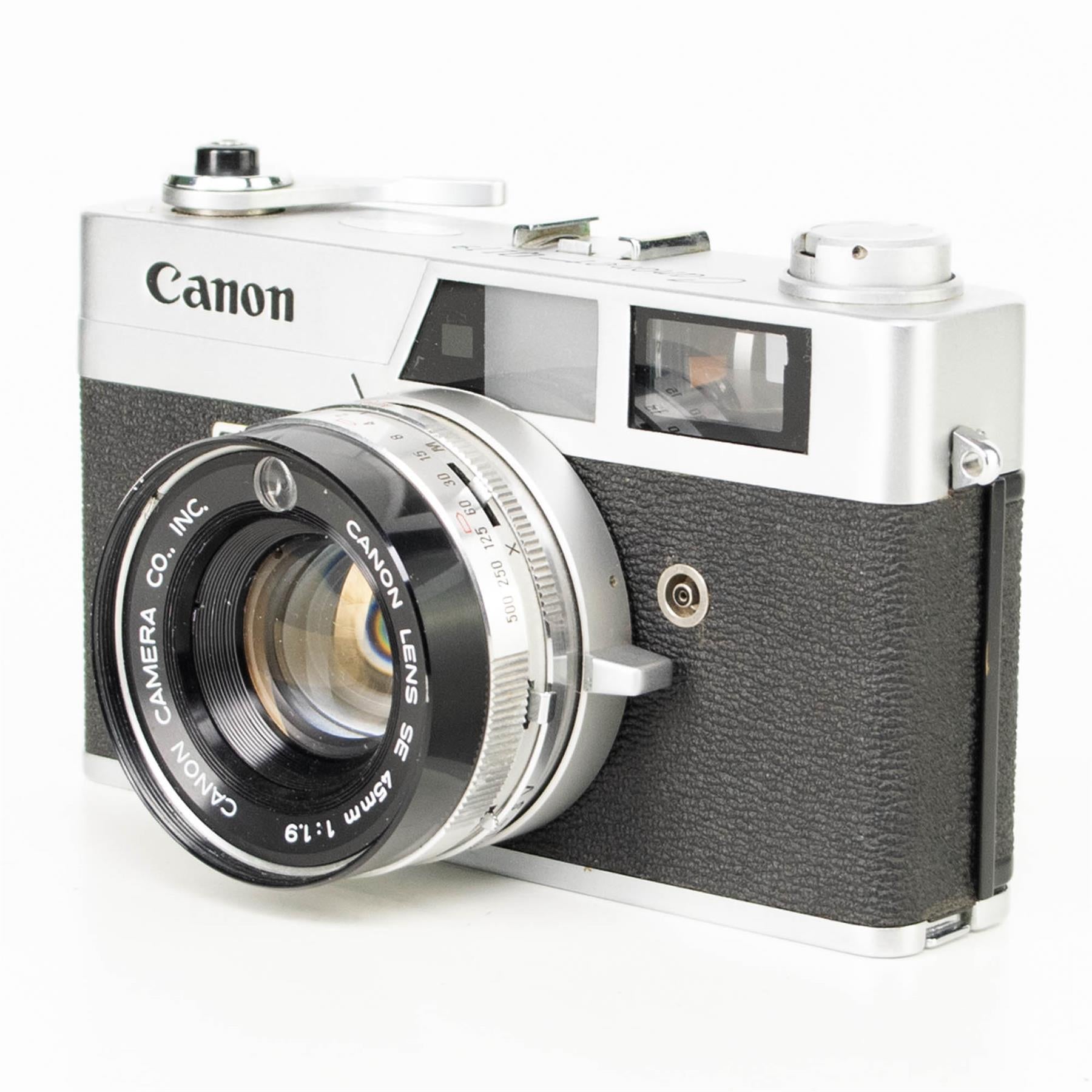 Canon Canonet QL19 Camera | SE 45mm f1.9 lens | White | Japan | 1965