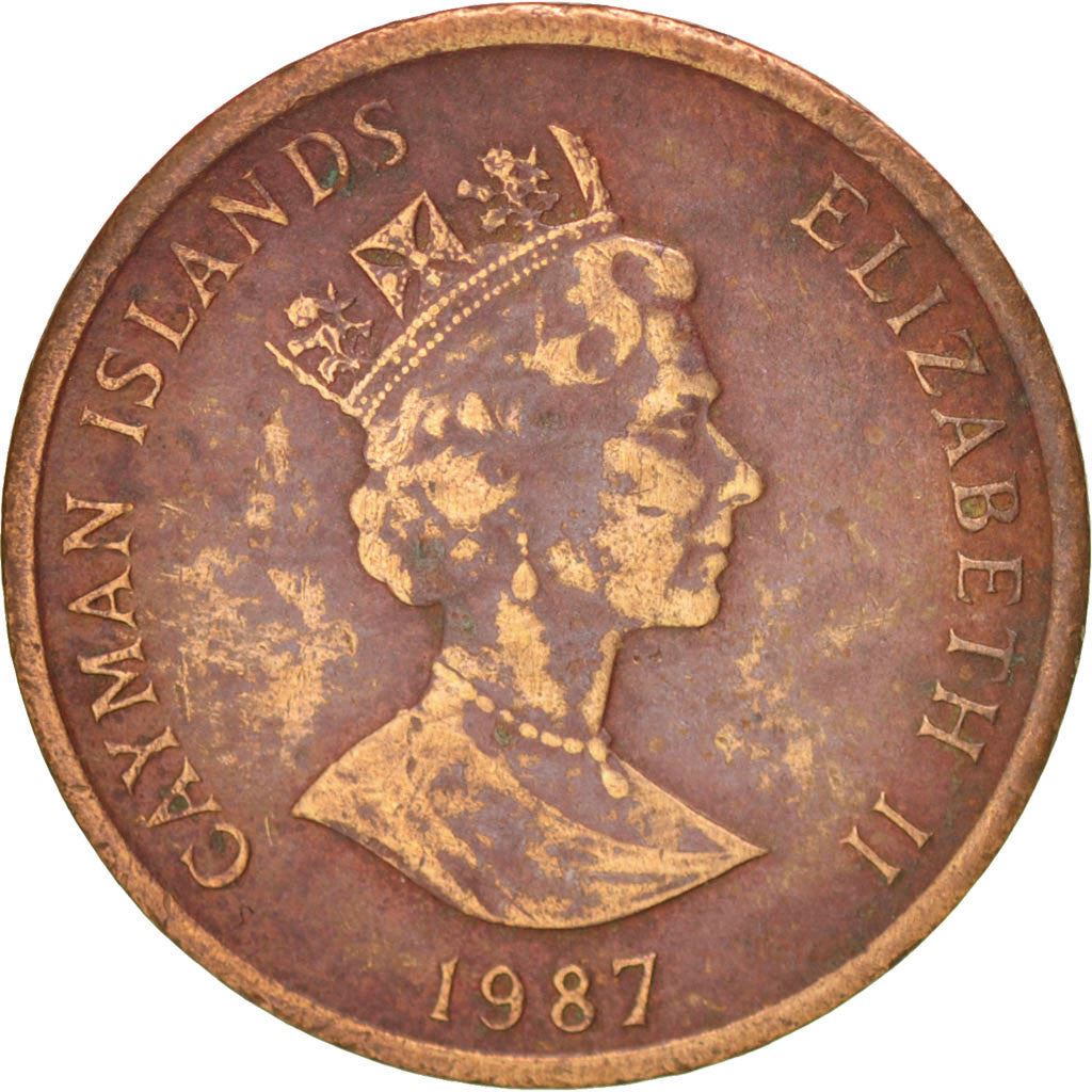 Cayman Islands | 1 Cent Coin | Grand Cayman Thrush | Elizabeth II | Km:87 | 1987 - 1990