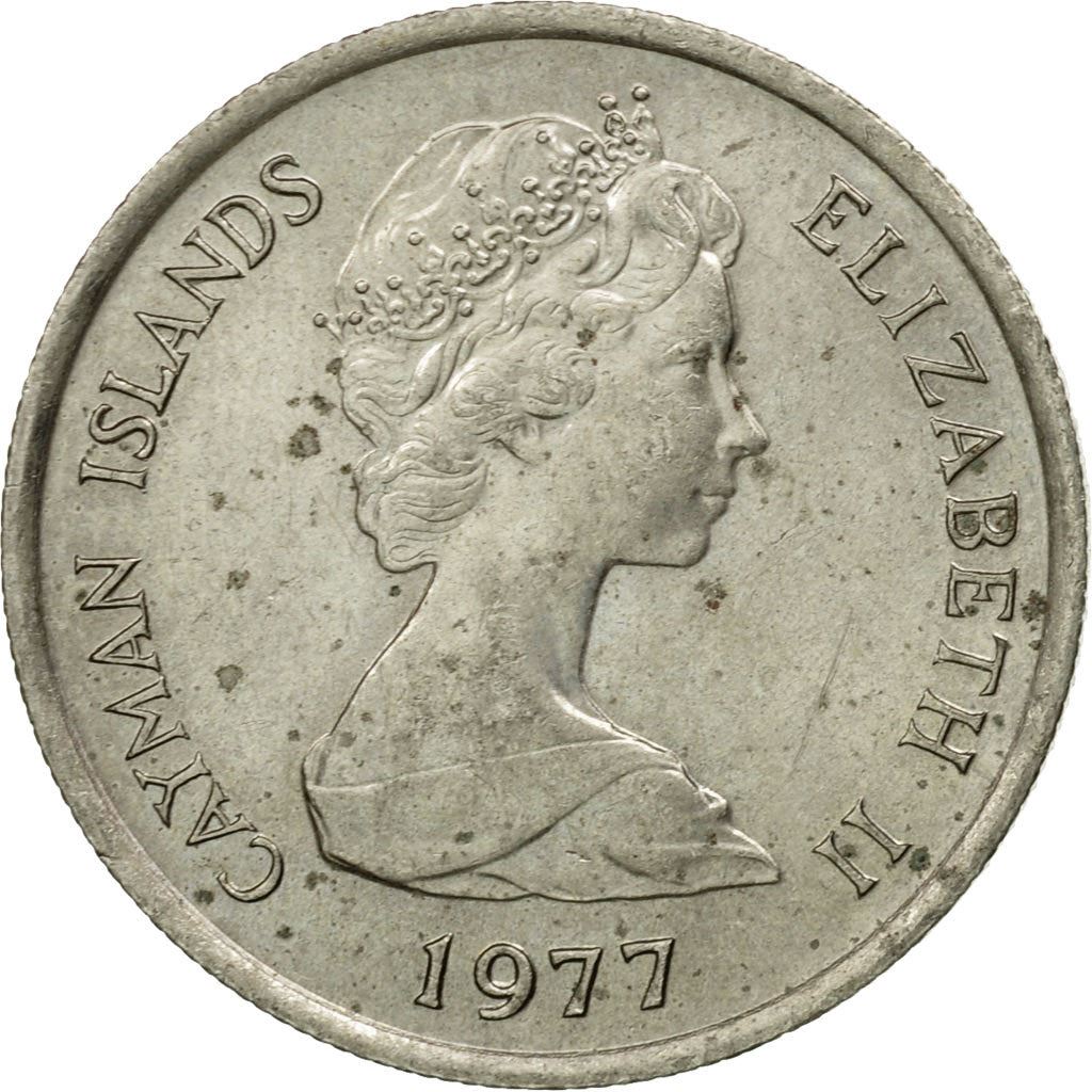 Cayman Islands | 10 Cents Coin | Green Turtle | Elizabeth II | Km:3 | 1972 - 1986