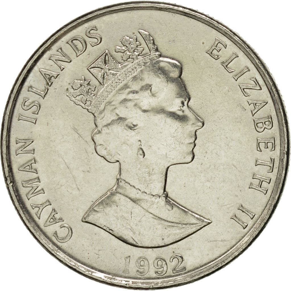 Cayman Islands | 10 Cents Coin | Green Turtle | Elizabeth II | Km:89A | 1992 - 1996