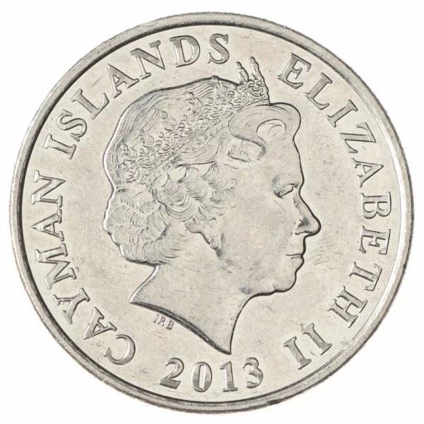 Cayman Islands | 25 Cents Coin | Schooner "Kirk B" | Elizabeth II | Km:134 | 1999 - 2019