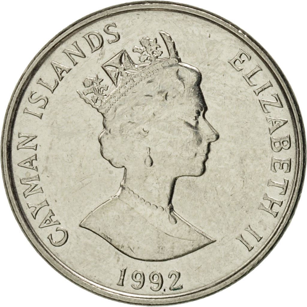 Cayman Islands | 5 Cents Coin | Crayfish | Elizabeth II | Km:88A | 1992 - 1996