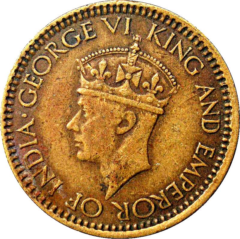 Ceylon | 25 Cents Coin | King George VI | KM115 | 1943