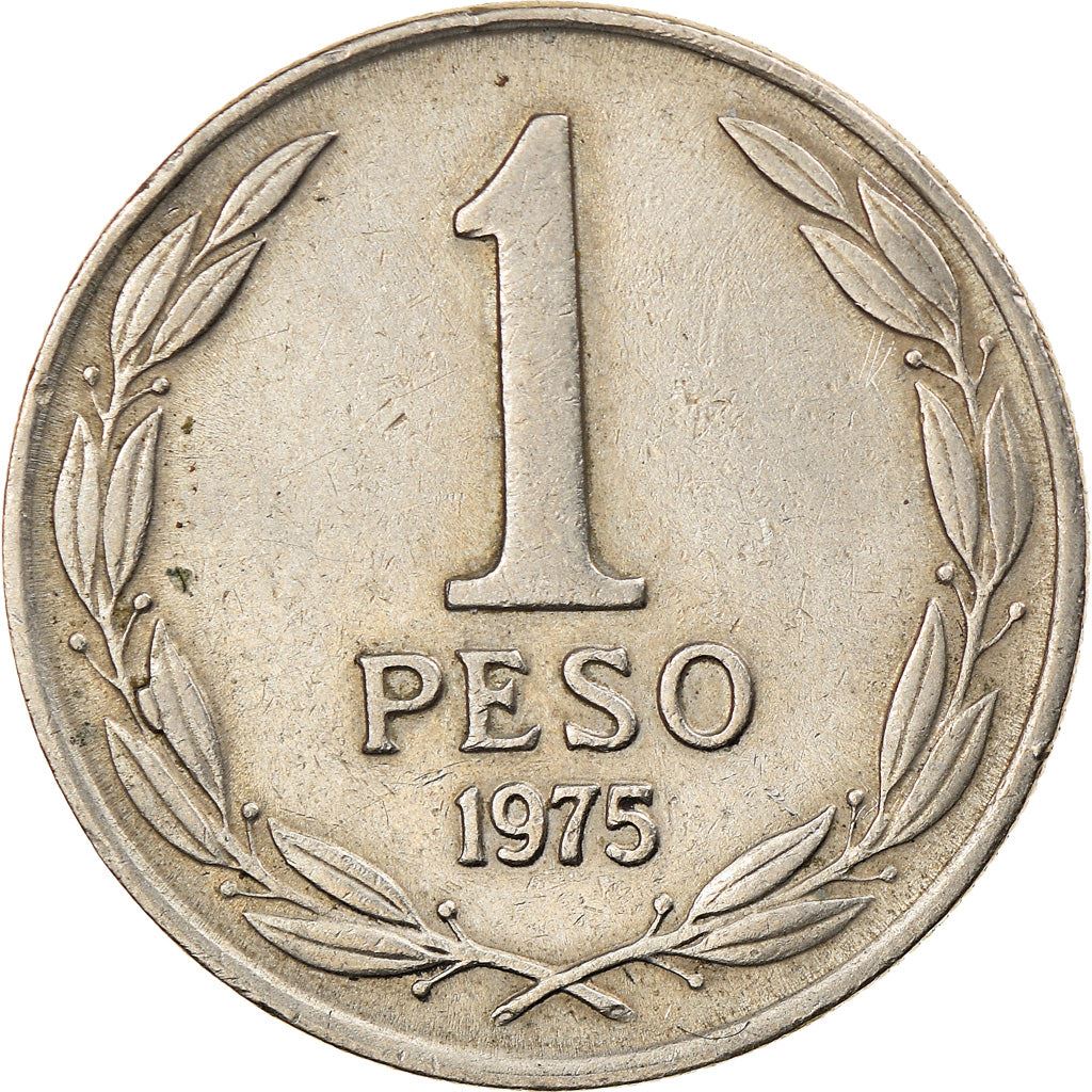 Chile | 1 Peso Coin| Bernardo O'Higgins | KM207 | 1975