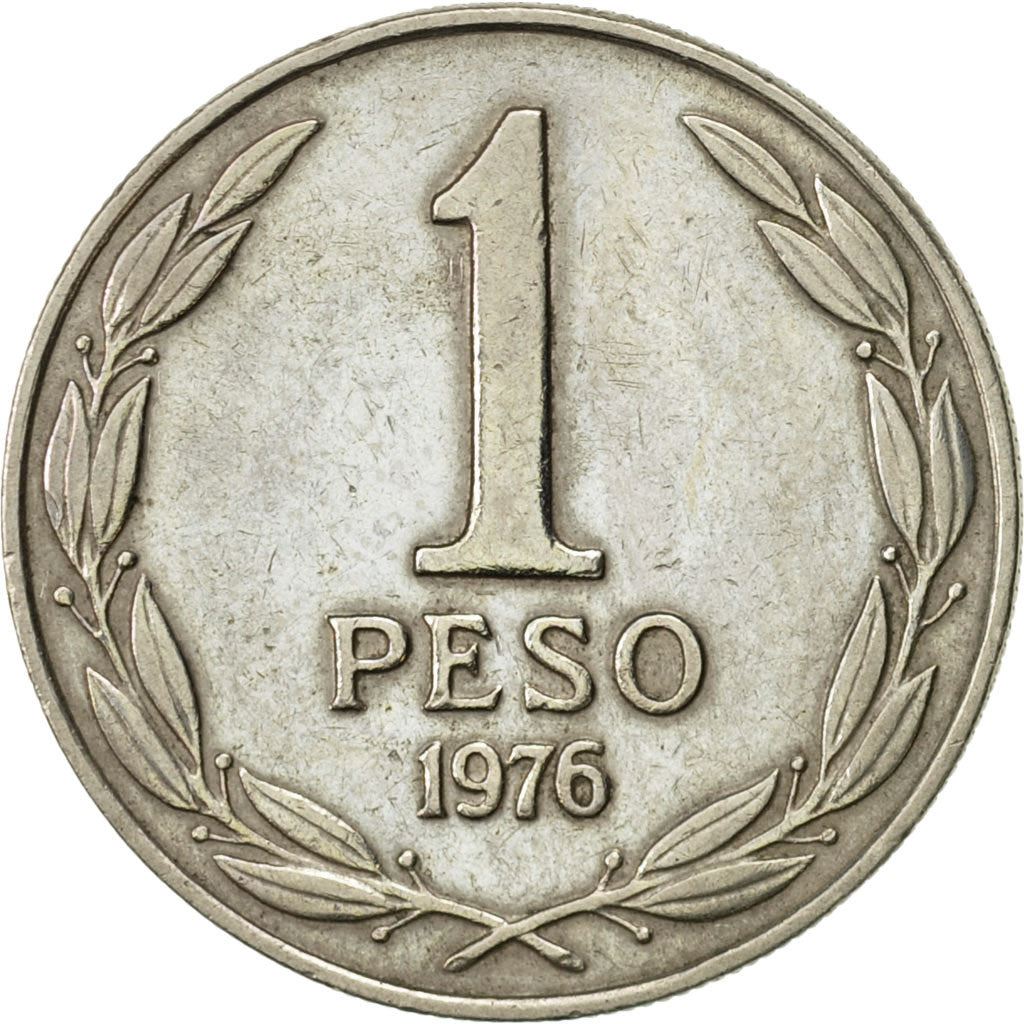 Chile | 1 Peso Coin | Bernardo O'Higgins| KM208 | 1976 - 1977