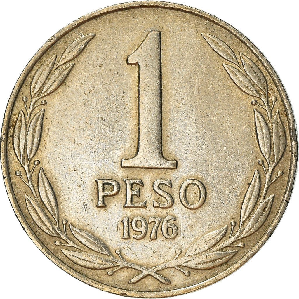 Chile | 1 Peso Coin | Bernardo O'Higgins| KM208 | 1976 - 1977