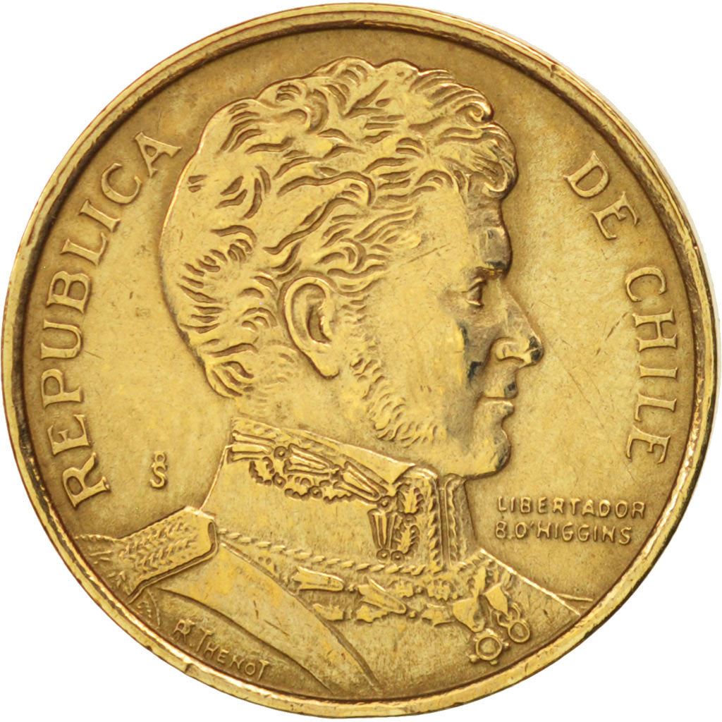 Chile | 1 Peso Coin | Bernardo O'Higgins | KM216 | 1981 - 1992