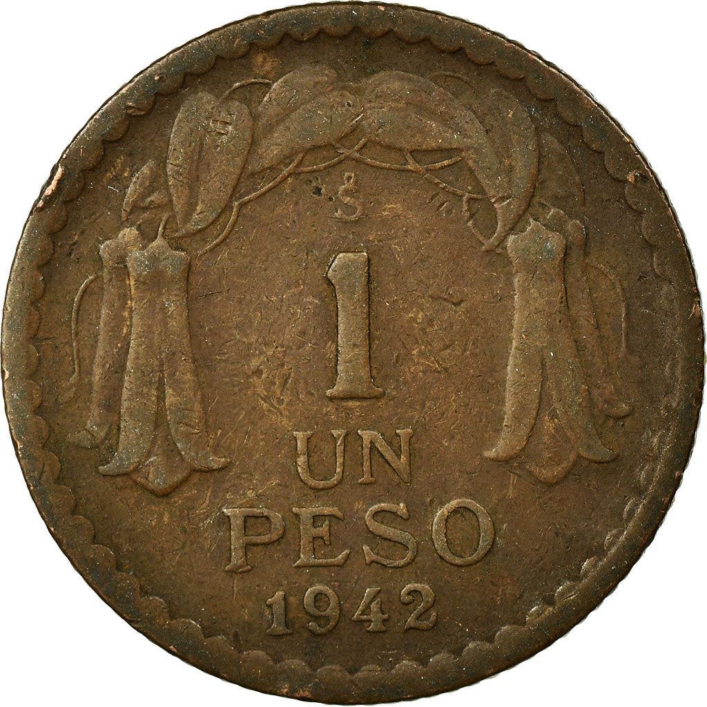 Chile | 1 Peso | KM179 | 1942 - 1954