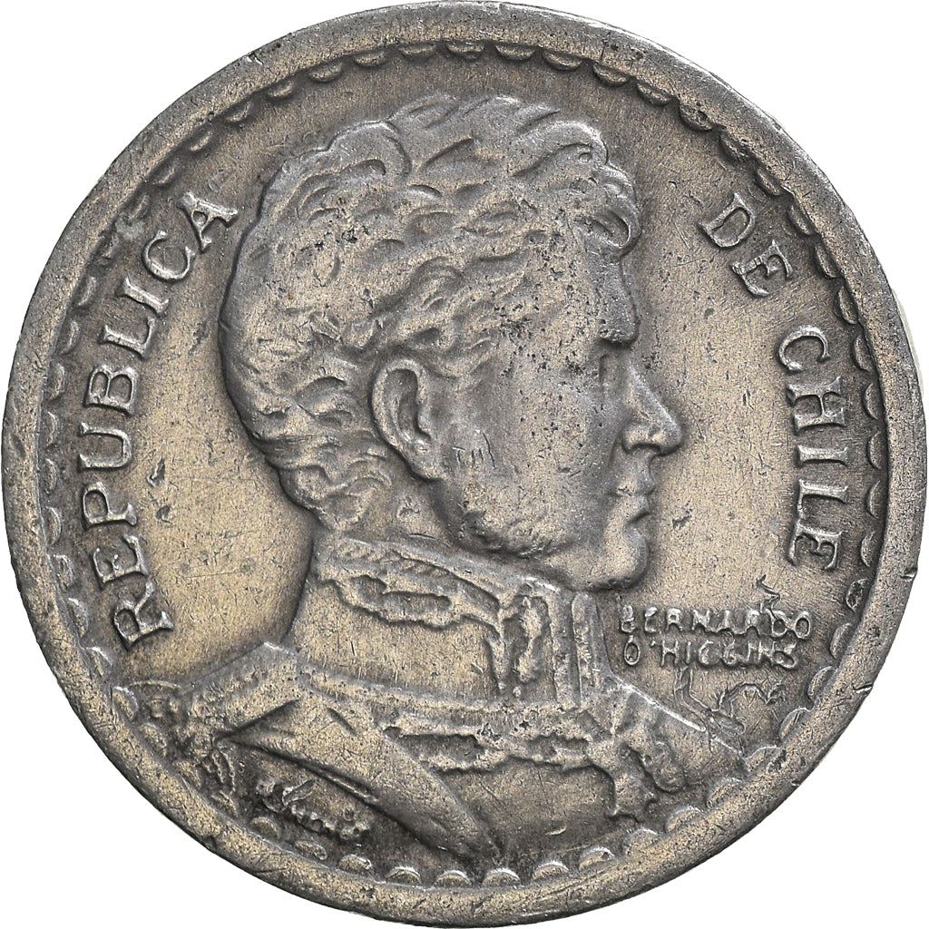 Chile | 1 Peso | KM179a | 1954 - 1958