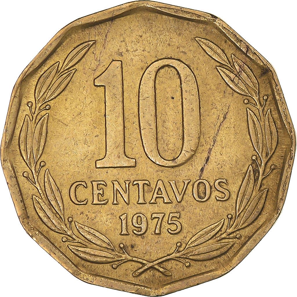 Chile | 10 Centavos Coin | Andean Condor | KM205 | 1975 - 1976