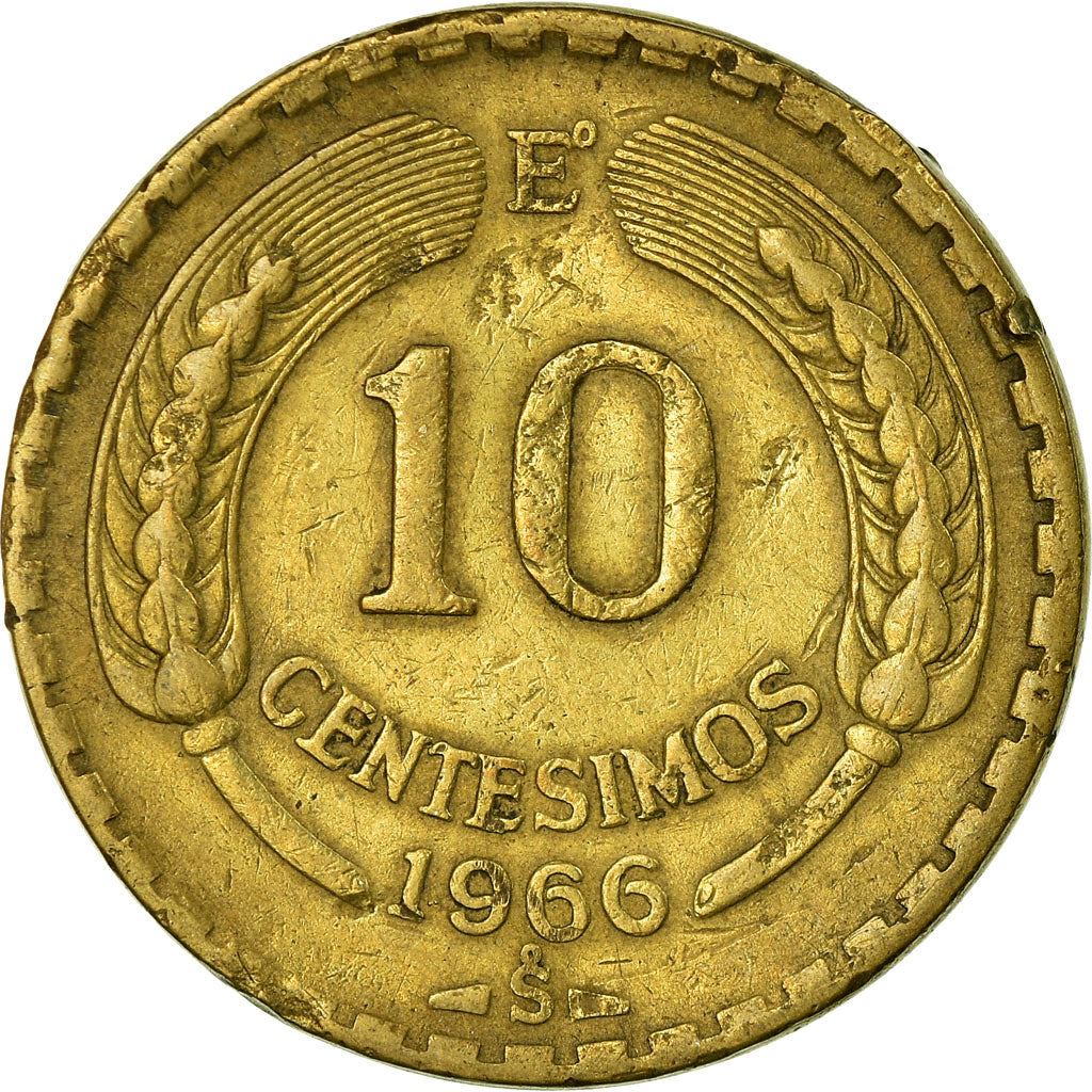 Chile 10 Centesimos | KM191 | 1960 - 1970