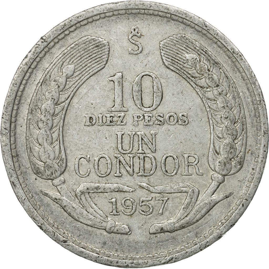 Chile | 10 Pesos / 1 Condor | KM181 | 1956 - 1959