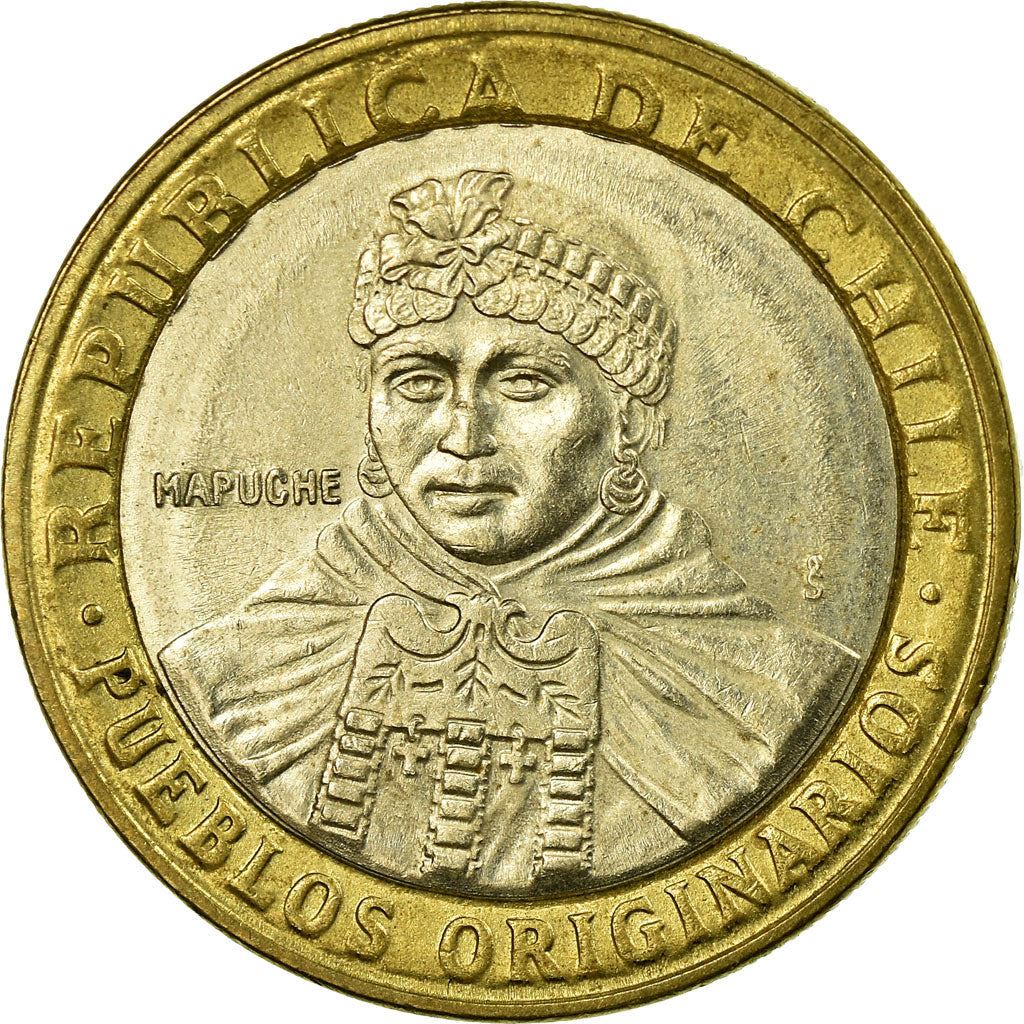 Chile 100 Pesos | 100 Coins | Mapuche Indian Woman | KM236 | 2001 - 2021