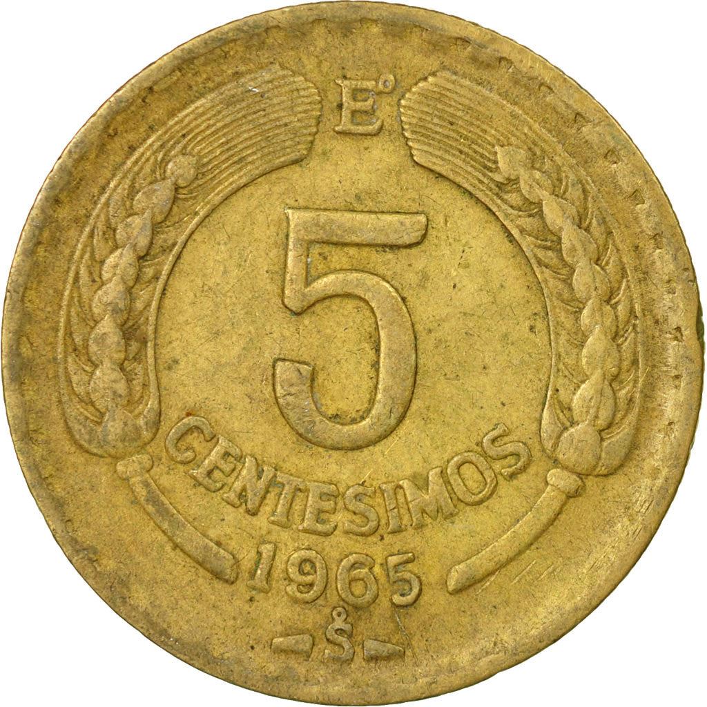 Chile | 5 Centesimos Coin | Andean Condor | KM190 | 1960 - 1970