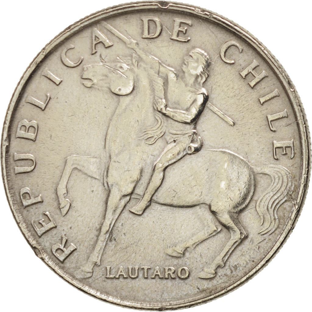 Chile | 5 Escudos Coin | Lautaro | Swift Hawk | KM199 | 1971 - 1972