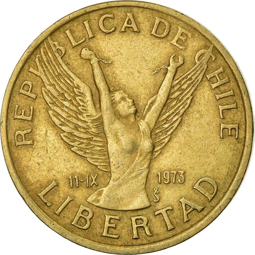 Chile | 5 Pesos Coin | Angel of Liberty | KM217 | 1981 - 1990