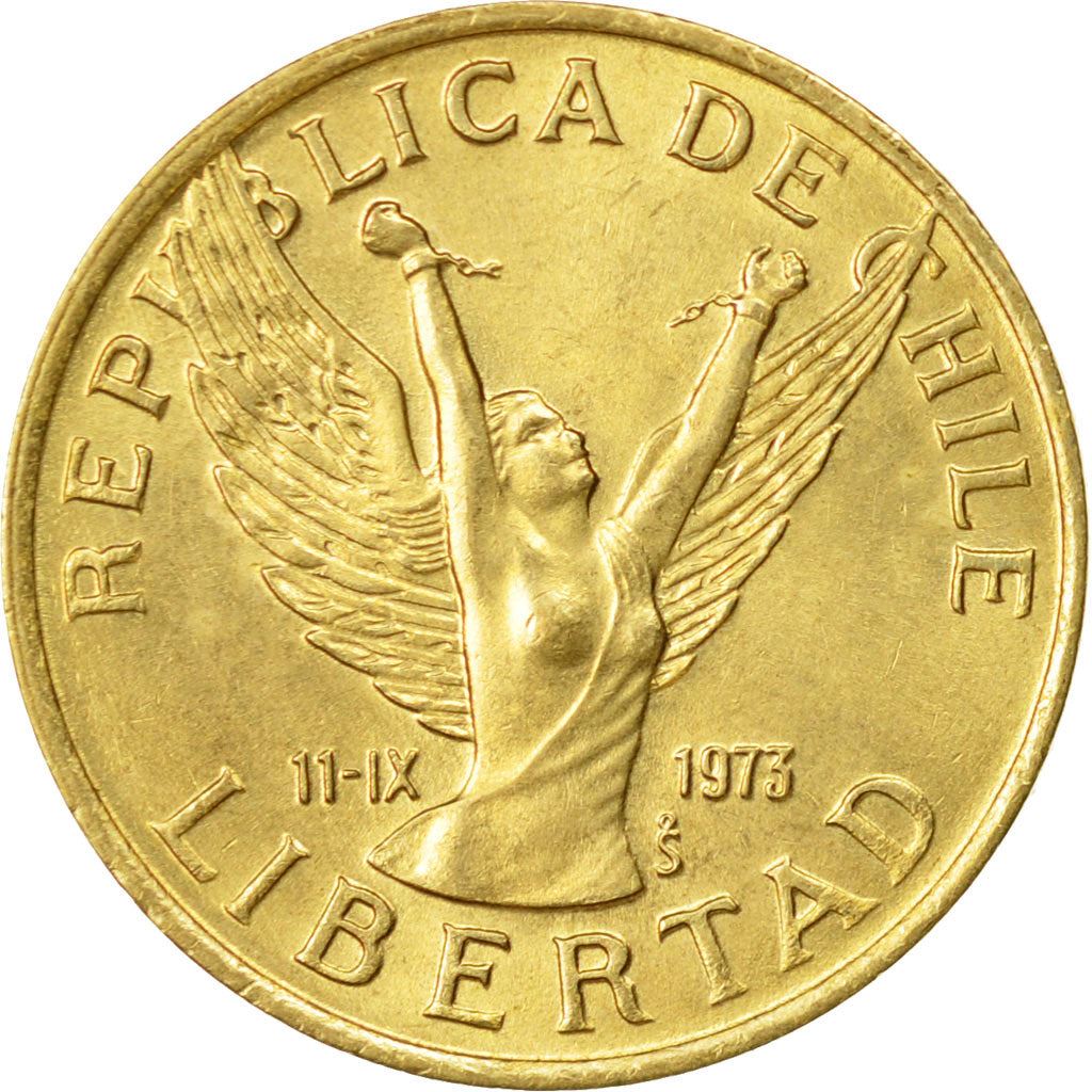 Chile | 5 Pesos Coin | Angel of Liberty | KM217 | 1981 - 1990