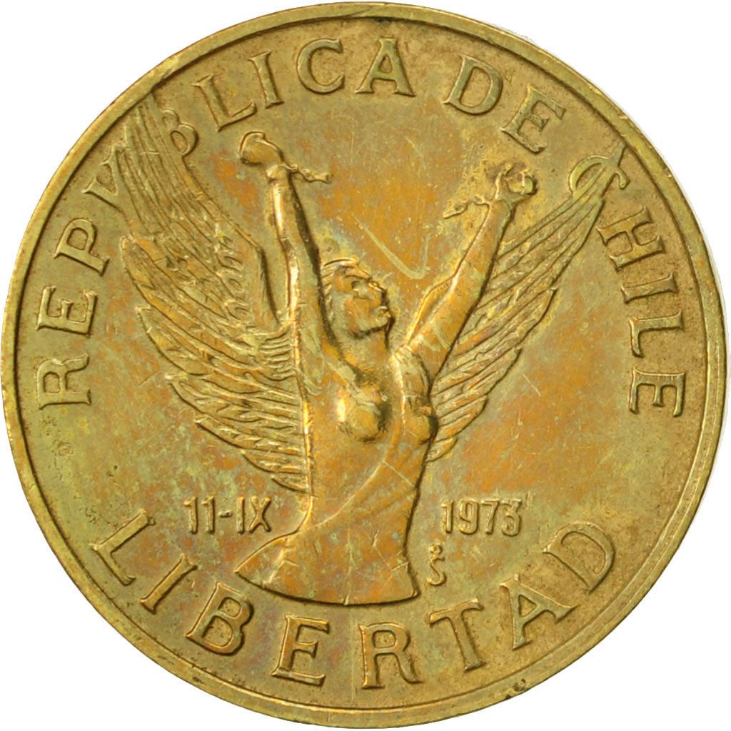 Chile | 5 Pesos Coin | Angel of Liberty | KM217 | 1981 - 1990