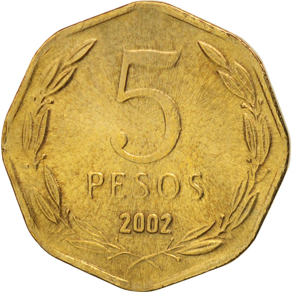 Chile | 5 Pesos Coin | Bernardo O'Higgins | Km:232 | 1992 - 2015