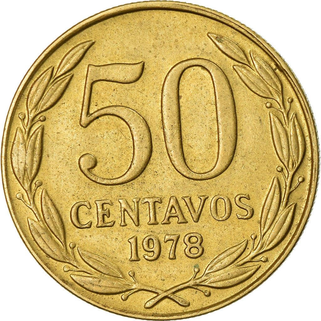 Chile | 50 Centavos Coin | Andean Condor | KM206a | 1978 - 1979